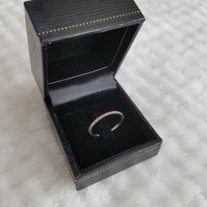 Peach Sapphire Stacking Ring